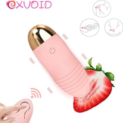 EXVOID 10 Frequency Remote Control Vibrators for Woman Silicone Egg Vibrator Adult Products Sex Toys for Women G-Spot Massager