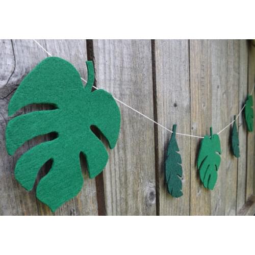 Tropical Leaf palm tree Garlands Christening buntings nursery banners wedding birthday bridal baby shower, Holiday banners