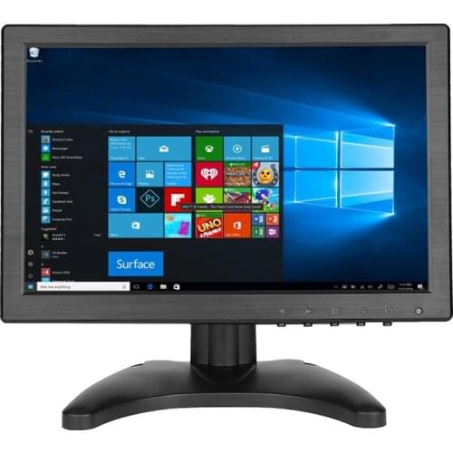 H1016 10.1 Inch 16:9 1280x800 TFT Security Monitor BNC Monitor with PC/AV/BNC/HDMI/USB Monitor