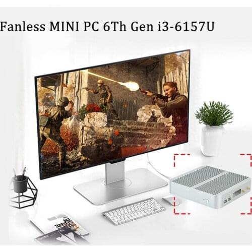 Intel core i3 6157Umini pc onsale intel Iris 550 win10 4K VGA HDMI Mini Nettop Htpc nas Home / office Network storage