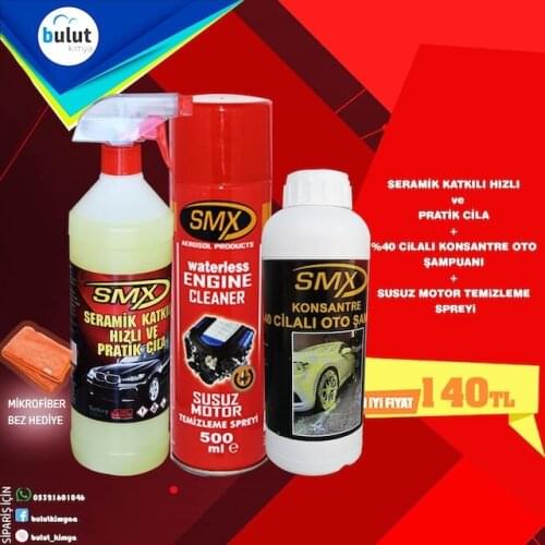 SMX CERAMIC DOPED POLISH-THIRSTY ENGINE CLEANING AND AUTO SHAMPOO 465268238