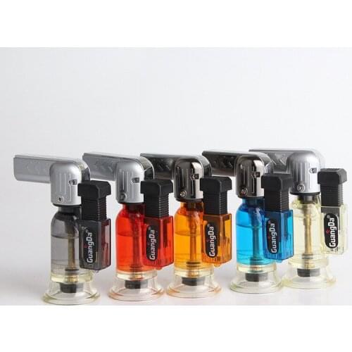 Elbow Straight Small Spray Gun Welding Torch Butane Gas Lighter Cigarette Accessories