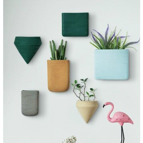 Creative Wall Hanging Vase Nordic Flower Arrangement Wall Decoration Living Room Dining Room Wall Hanging Hanging Flower Pot