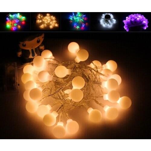Multi-color 3M 30 leds Battery Powered Ball Globes string Fairy light home Hotel Christmas Bar Party Wedding Event decoration