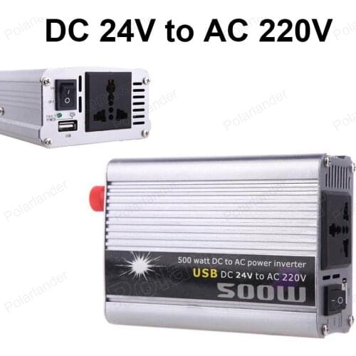 Modified Sine Wave car styling 500W DC 24V to AC 220V USB 5V Output charger Car Power Inverter Converter