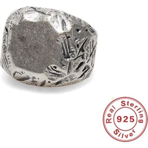 2021 New British Niche Brand Designers Work Retro Style Ring for Man Seal Ring Gift Jewelry Wholesale