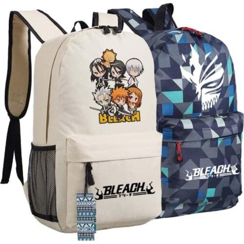 New Bleach Backpack Anime Kurosaki Ichigo oxford Schoolbags Fashion Unisex Travel Bag