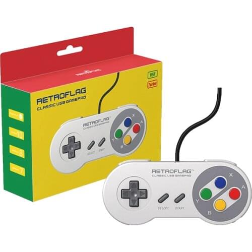 Retroflag SUPERPi Wired USB Gamepad Game Controller for SUPERPi CASE-U / CASE-J / NESPi Case / Raspberry Pi