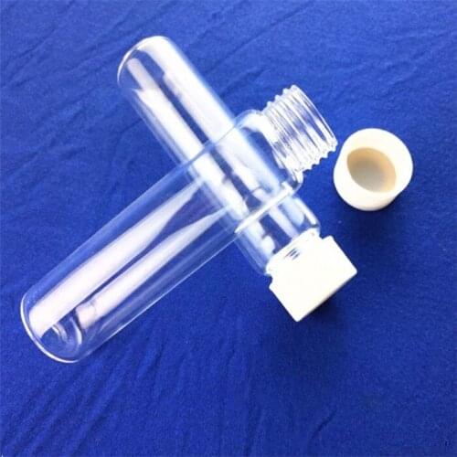 5ml clear Quartz test tube with stopper