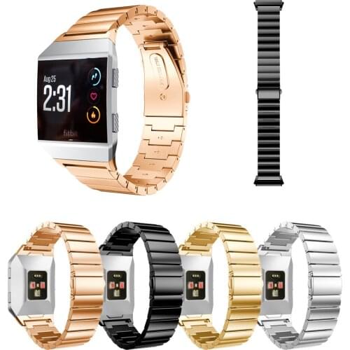 Watch Band for Fitbit Ionic Stainless Steel Metal Replacement wrist Strap for Fitbit Ionic Smart watch Band Strap Bracelet watch