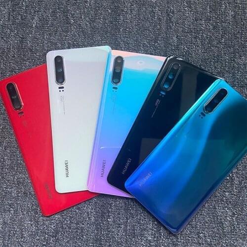 10/PCS Replacement Back Cover Battery Glass Back Housing Rear Door Battery Case with Adhesive For Huawei P30 ELE-L29 L09 L04