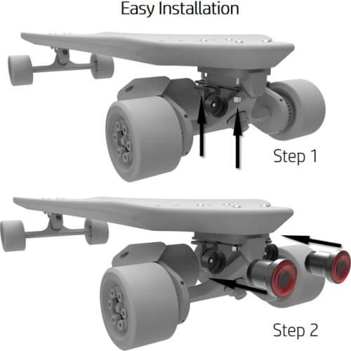 Skateboard xlite100 light Warning LED Light Night Warning Lamp for Longboard Electric Scooter 2pcs Rear red light or front white