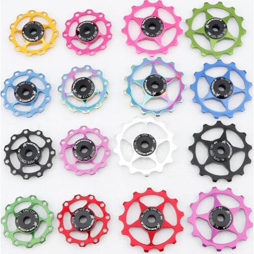 MEROCA MTB Bike 11T 13T Alloy Jockey Wheel Bicycle Rear Derailleur Guide Pulley Steel Bearing