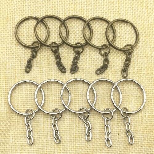 10PCS! Gift For Family Friends Diy Key Chain Link Charm Chain Keyring Hand Made keychain Jewelry Diy