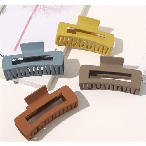 15pcs/lot Exquisite Women Large Size Acrylic Hair Claws Elegant Hair Clamp for Lady Girls Washing Thick Hair Styling Accessories