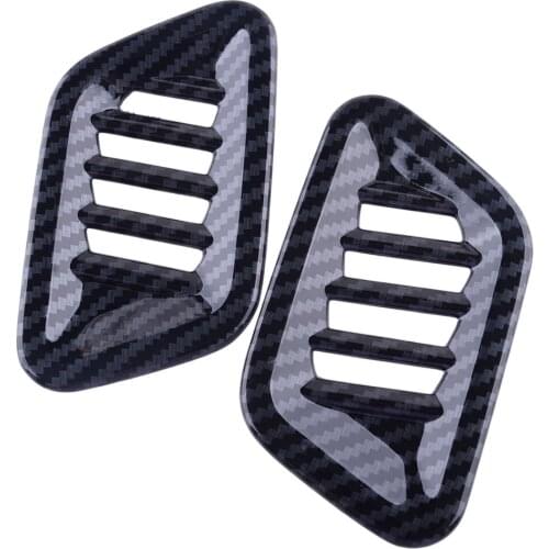 2Pcs Car Carbon Fiber Style ABS Front Left Right Upper Air Vent Outlet Cover Trim Fit for Nissan Altima Teana 2019 2020 2021