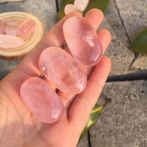 3pcs love crystal nice natural pink rose quartz crystal gemstone reiki healing crystals pocket energy rock bring good love