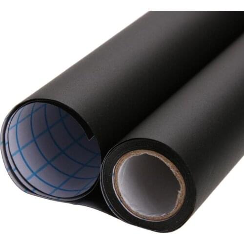 45*100cm PVC Waterproof Blackboard Sticker Movable Kid Graffiti Writing Board (Black) with 5xColorful Chalk Teaching Tool Supply