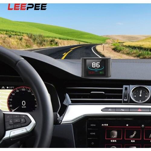 Car Electrics Head Up Display Multi-function OBD Smart Digital Meter HUD P10 For Car Speedometer Temperature RPM Mileage Guage