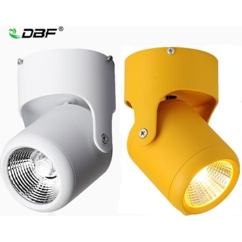 [DBF]Macaron Surface Mounted Downlight Angle Adjust 7W 10W 15W 20W Ceiling Spot Light AC110/220V for Kitchen Living room Decor