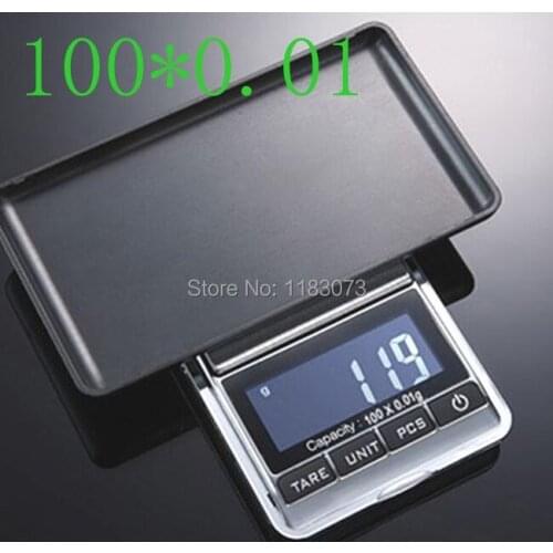 100g 0.01g LCD Digital Scale Mini Pocket Electronic Jewelry Gram Weighing Scales Diamonds Precision Weight Balance Retail Box