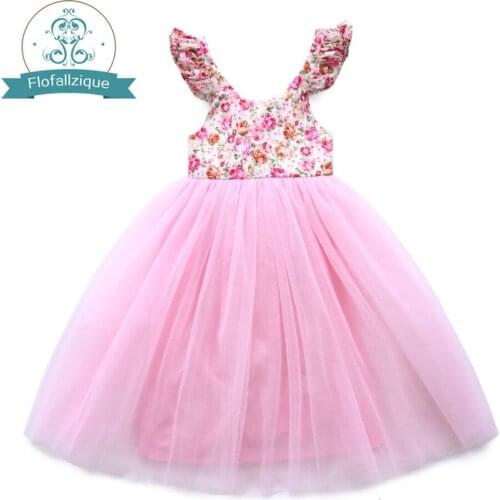 Flofallzique Party Dresses For Girls