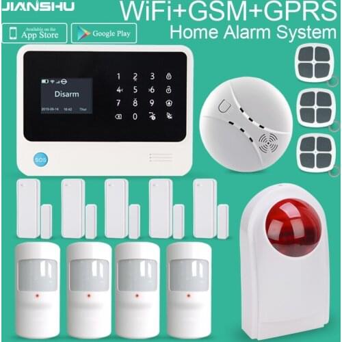 GSM WiFi Alarm System WiFi GSM GPRS Word Menu Home Alarm System GSM Alarm System Factory Directly Sell anti theft smart alarm