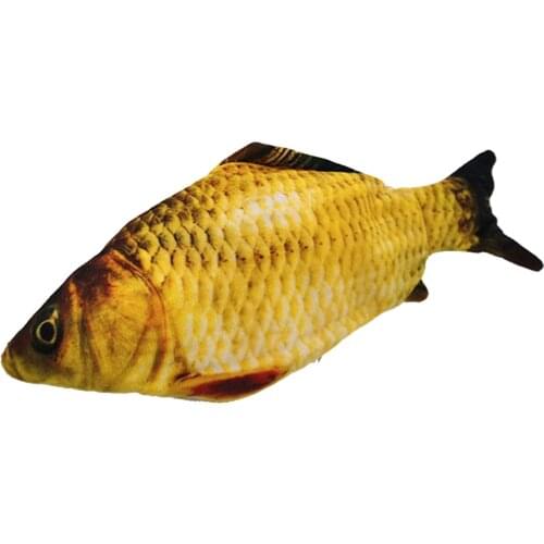 Cat Toy Interactive Playing Crucian Carp PP Catnip Accessories Supplies Creative Gifts 30CM For Pet Molar Bite Funny Fake Fish