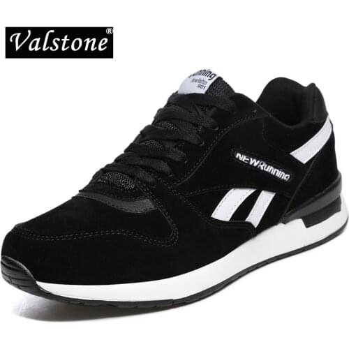 Valstone Mens leather sneakers Unisex Mesh air casual Trainers Breathable outdoor walking shoes light weight antiskid stylish