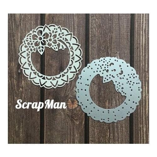Metal cutting dies Circle background 9 mold card Scrapbook paper craft knife mould blade punch stencils