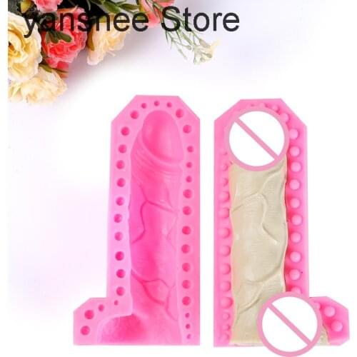 Male penis shape silicone mold, adult 3D soap mold, cake decoration chocolate shape, candle gypsum resin, big sexy male organs