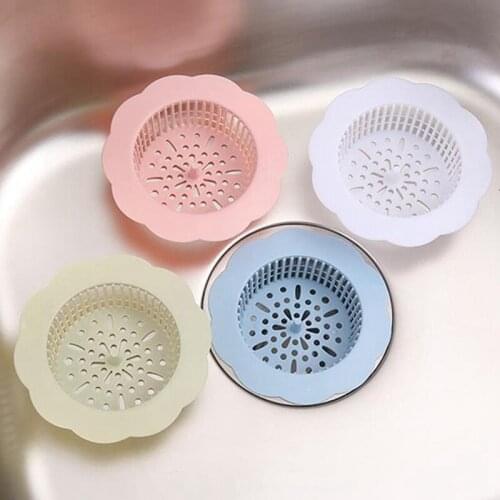 New Flower Hollow Drainage Filter 4 Colors Efficient Kitchen Drains Sink Anti-blocking Garbage Isolation Kitchen Bathroom