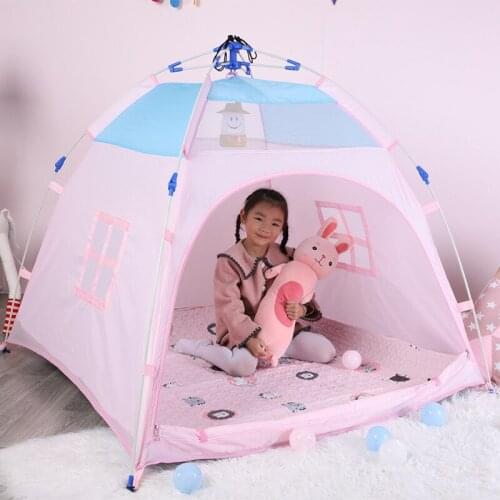 Childrens Tent Wigwam Portable Kids Camping Teepee Tipi Outdoor Baby Waterproof Playhouse Sunscreen Kid Tents Large Space Gifts