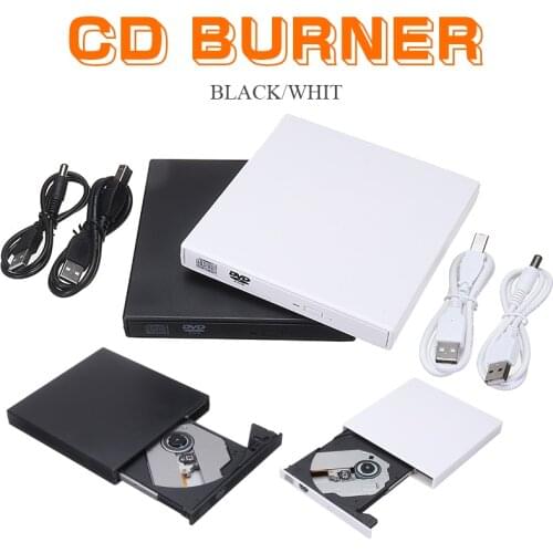 Pohiks 1pc USB 3.0 Slim External DVD/CD ROM Burner Writer Player Portable Desktop Notebook Universal CD Recorder