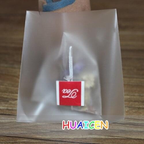 Food Grade CPP Clear Packaging Pouch Heat Sealing Empty Tea Bag Food Tea Storage Package Bags Open Top Poly Organ 200pcs/lot