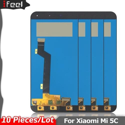 10 Pieces/Lot LCD For Xiaomi Mi 5 5C 5S LCD Display Touch Screen Digitizer Panel Assembly Replacement