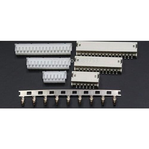 20sets ZH1.5 2/3/4/5/6/7/8/9/10 pin connector 1.5MM PITCH Horizontal SMD pin header + Housing + terminal 1.5-2p/3p/4p/5p/6p