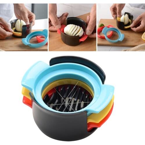 3 in 1 Household Egg Slicer Egg Cutter Kitchen Gadgets Stainless Steel Wire