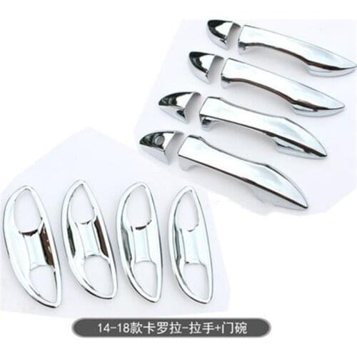 ABS Chrome Door Handle Bowl Door handle Protective covering Cover Trim for Toyota Corolla 2014-2018 Car Styling