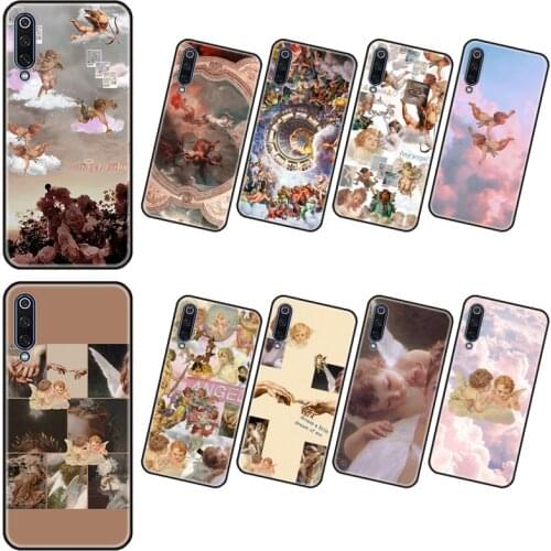 Phone Cases Classical Angel Modern Art Shell For Xiaomi Redmi Note 8T 8 9PRO Max S2 GO 7 6 Pro 6A 9S Black Soft TPU Cover Capa