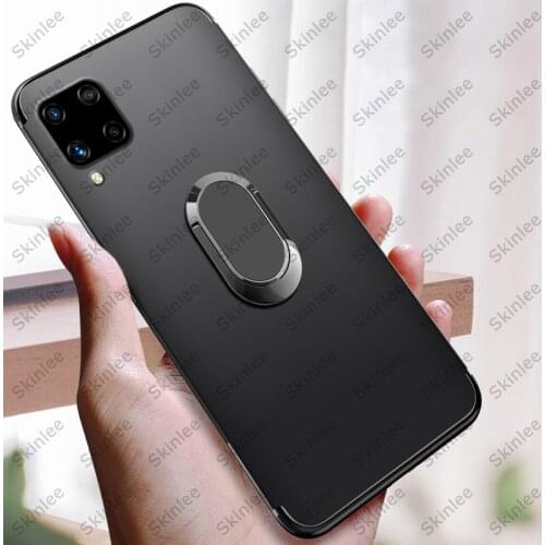 Skinlee Case For Samsung Galaxy M32 4G Ultra Thin Back Matte With Magnetic Attraction Ring Soft Cover For Samsung M32 Phone Case