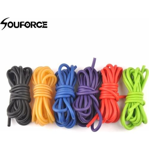 5X2.5m Natural Latex Rubber Tube Stretch Elastic Slingshot Replacement Band Catapults Sling for Outdoor Acticty