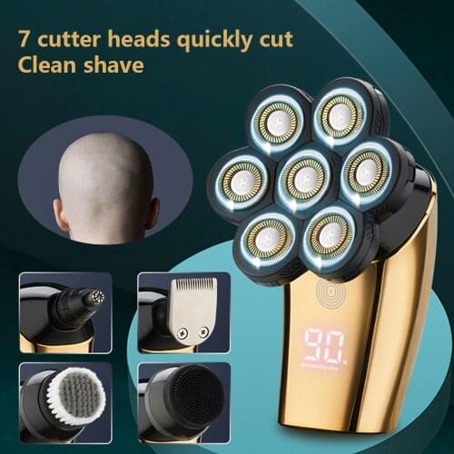 5 IN 1 Electric Razor Electric Shaver Rechargeable Shaving Machine for Men Beard Razor Wet-Dry Use Waterproof Shaver For Men
