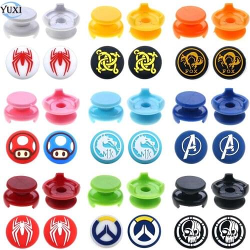 YuXi Thumb Stick Grip Extender Caps + Soft Silicone Thumbstick Joystick Cover For Sony Playstation 5 PS5 PS4 For Xbox 360