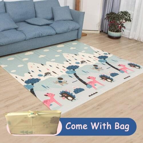 Carpet For Nursery Bedroom Carpet Child Folding Baby Play Mat Waterproof Toddlers 1cm Thick Soft Crawling Pad Games Kids Rug