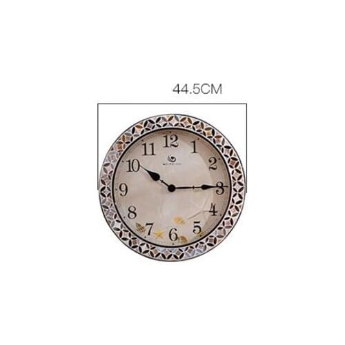 Creative Retro Wall Clock Living Room Bedroom Wall Decoration Clocks Round Nostalgic Ornaments Wall-mounted Clocks Pendulum