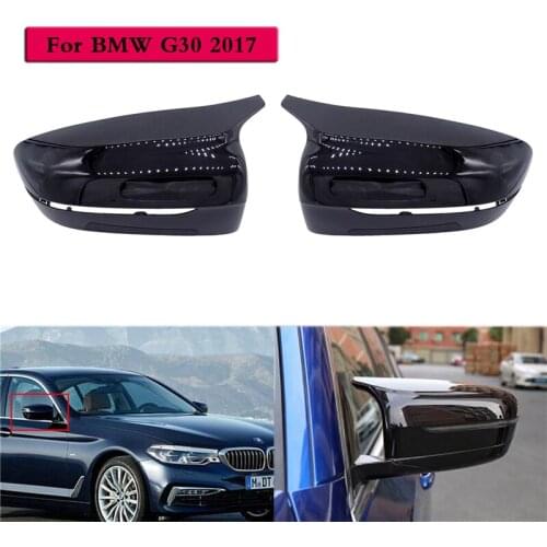 1 Pair Stylish Car Mirror Covers Side Rearview Auto Mirror Cover Cap Replace For 3-BMW G30 5 Series 7 Series G30 G38 G11 2017UP