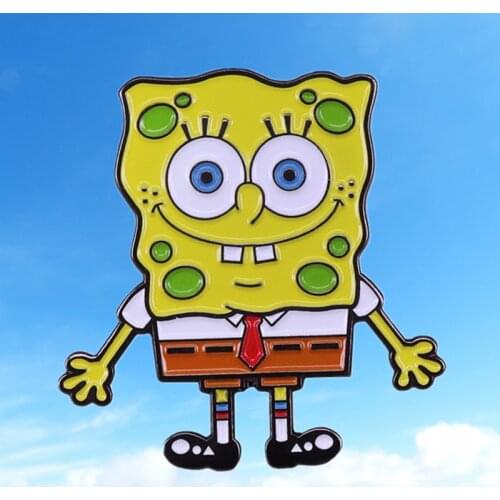 Cute Sponge cartoon anime movie enamel pin fashion jewelry gift brooch