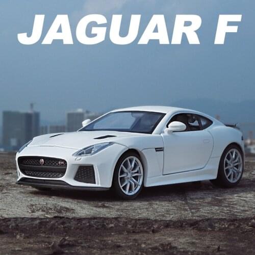 1/32 Jaguar F-type Sports Car Model Toy Simulation Sound Light Pull Back Alloy Die Cast Toys Vehicle For Boys Girls