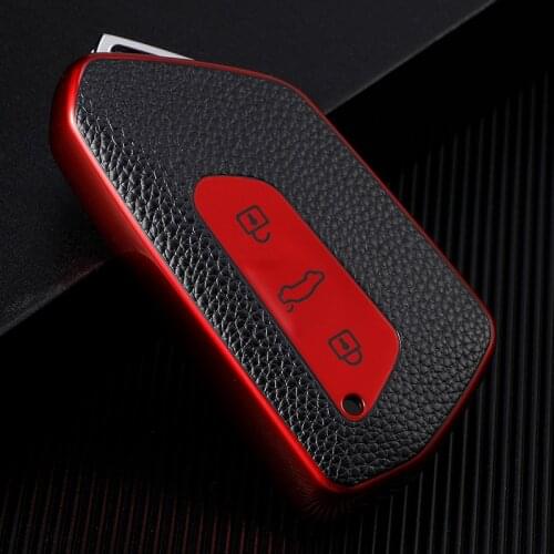 Fashion Style TPU Car Key Cover For VW Volkswagen Golf 8 Mk8 2020 Skoda 3 Buttons Smart Keyless Remote Control Fob Cases Holder